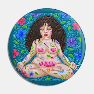 Meditating Maiden Pin