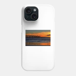 The pier at sunset Phone Case