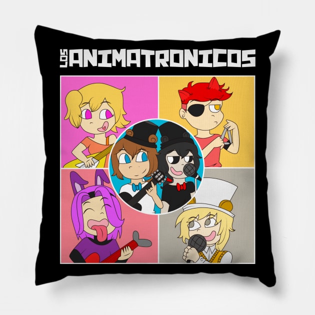 FNAFHS: LOS ANIMATRONICOS LET IT BE Pillow by FunGangStore