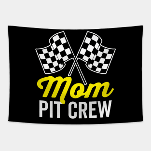 Mom Pit Crew for Racing Party Costume Tapestry