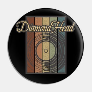 Diamond Head Vynil Silhouette Pin