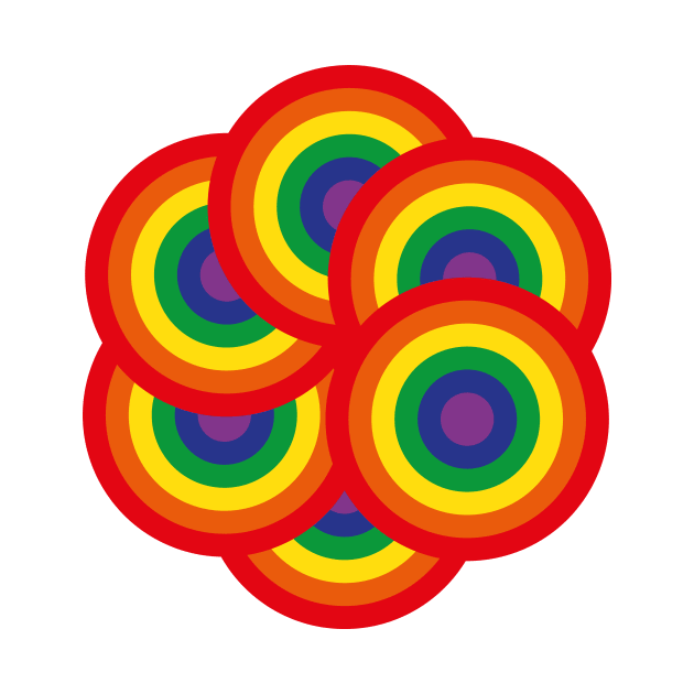 Radial Rainbow by n23tees