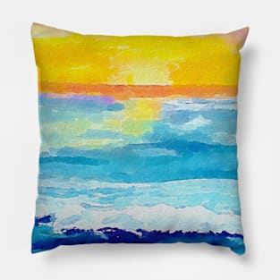 cold sea Pillow