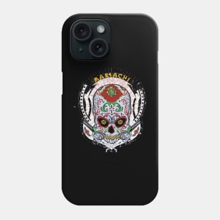 Mariachi Skull Abstract Design Artistic Phone Case