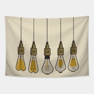 Early Edison light bulbs Tapestry