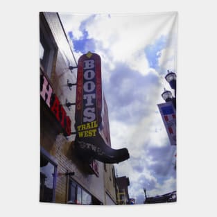 Cool photography of city Nashville Tennessee skyline sunset sky USA city break Tapestry