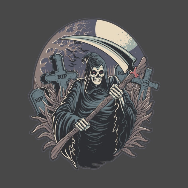 grim reaper in the graves by arjunagaluh