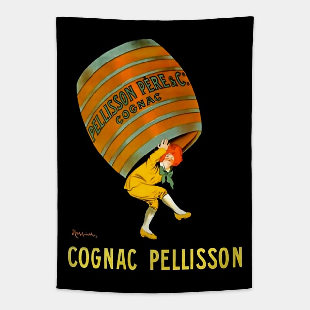 Leonetto Cappiello Cognac Advertising Poster Tapestry by PatricianneK