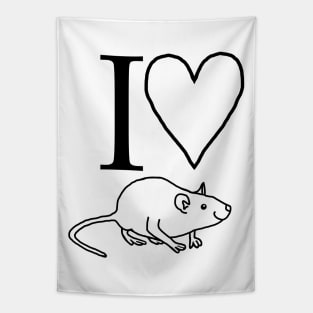 I Love My Rat Tapestry