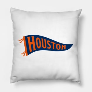 Houston Pennant - White Pillow