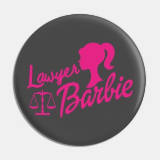 Lawyer Barbie Pin