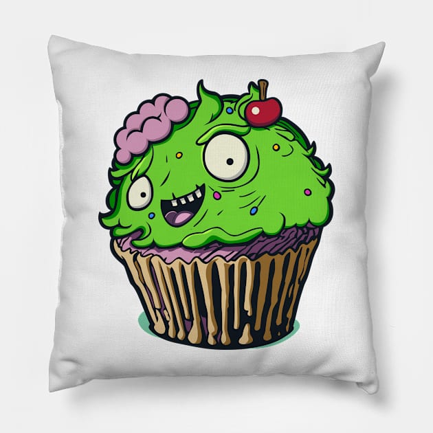 Zombie Cupcake Pillow by Garment Monkey Co.