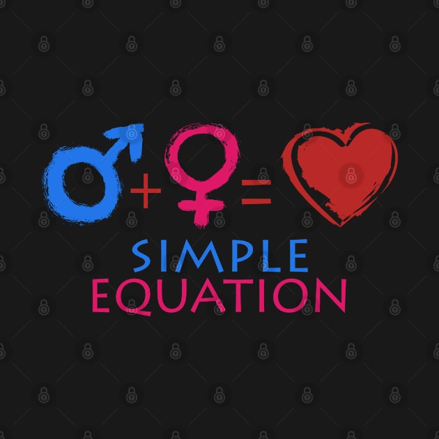 Valentine Simple Equation heart boys and girls Gifts by BOB