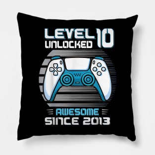 ten 10th Birthday 10 Year Old 2013 Gamer 10yr BDay Son Boys Pillow