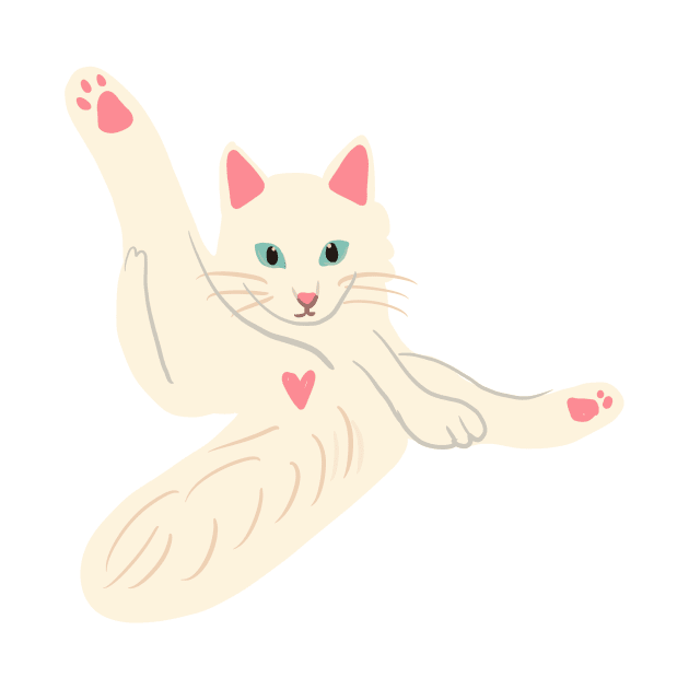 Yoga Cat by PatternbyNOK