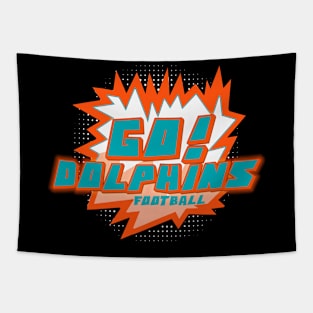 Dolphins Football Tapestry
