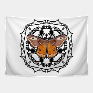 Butterfly and mandala II Tapestry