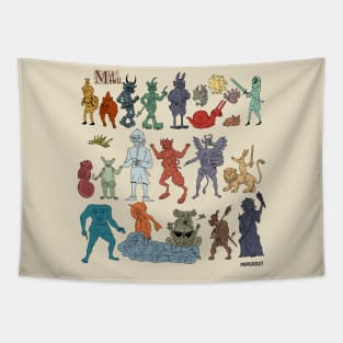 Mid Hell Colors Tapestry