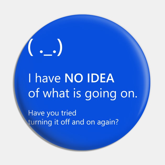 Blue Screen of Death - The Only Solution Pin by DigitalCleo