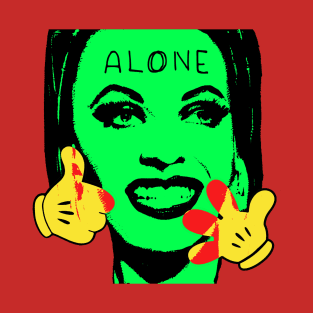 Alone | terrible Pop Art | Retro Surreal | Vintage Hard Life (yellow gloves) By Tyler Tilley T-Shirt