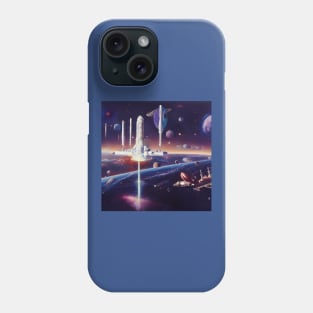 Interplanetary Spaceport Phone Case