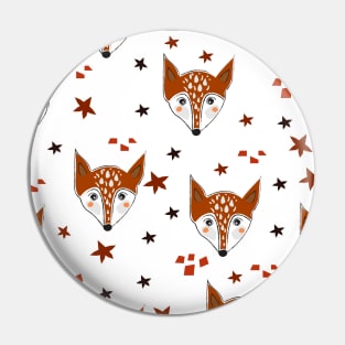 Fox Pattern Pin