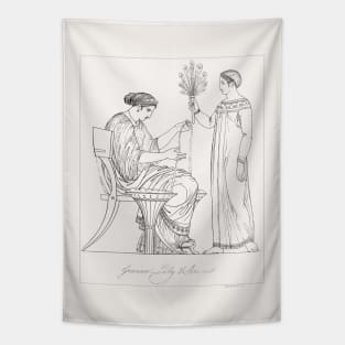 Grecian Lady and Servant Tapestry