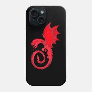 Two Headed Merlot Dragon Phone Case