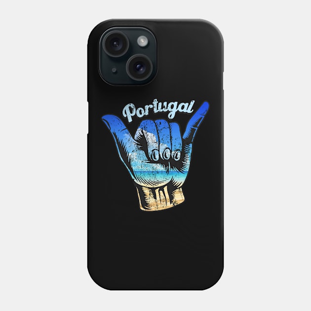 Portugal shaka hand. Portugal surfing . Perfect present for mother dad friend him or her Phone Case by SerenityByAlex