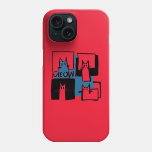 cubist cats Phone Case