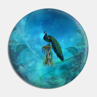 The unique beauty of the fascinating peacock Pin