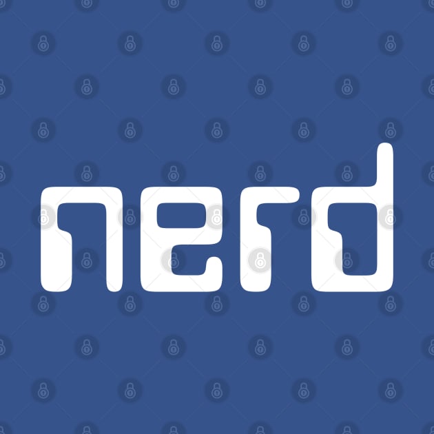 NERD | Fun 80s Humor |Computer Blue | Nerdy Gift by JENXTEES