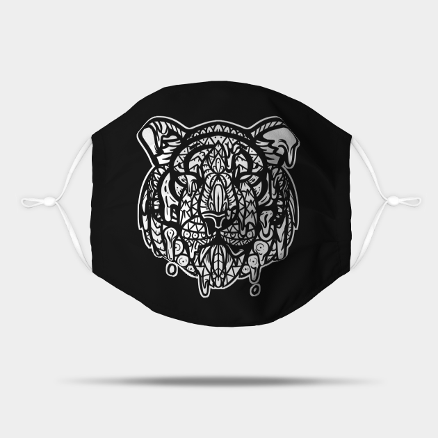 Drippy Tiger - Tiger - Mask | TeePublic