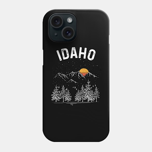 Vintage Retro Idaho State Phone Case by DanYoungOfficial