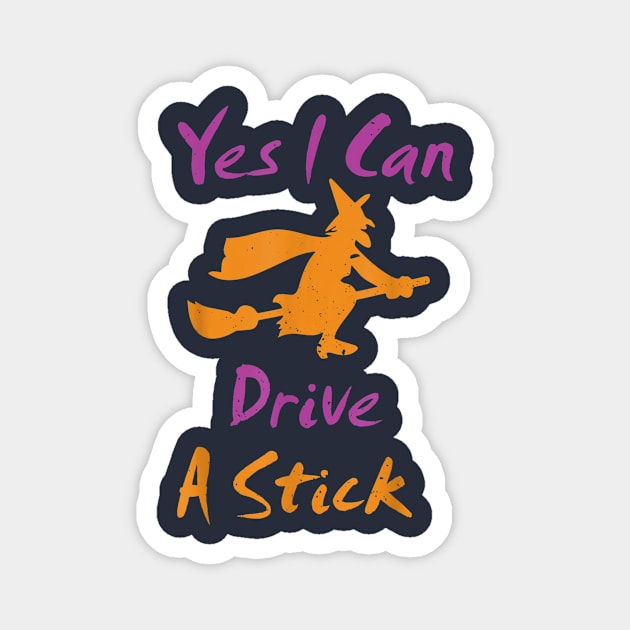 Yes I Can Drive A Stick Magnet by Distefano