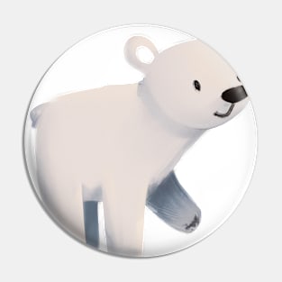 Cute Polar Bear Drawing Pin