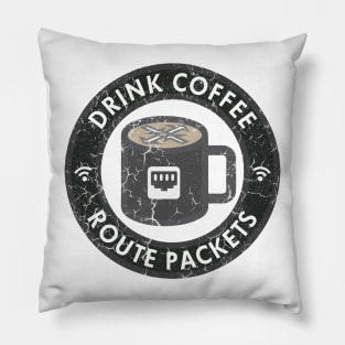Drink Coffee Route Packets Pillow