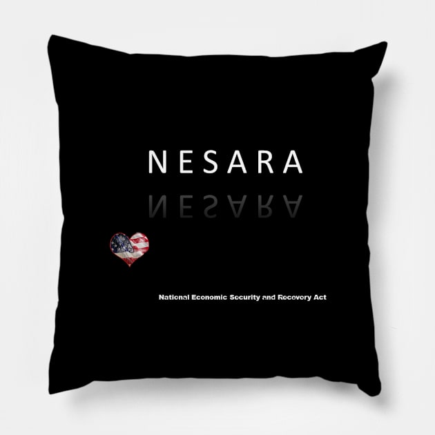 Nesara Mug, Mask, Pillow, Pin, Notebook, Pillow by DeniseMorgan