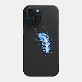 Feather of Blue Fire Phone Case