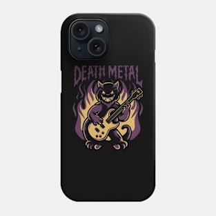 Death Metal Satanic Baphomet Cat Phone Case