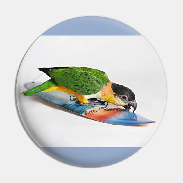 Surfer Birb Pin by Coco_Caique