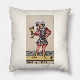 PAGE OF CUPS Pillow