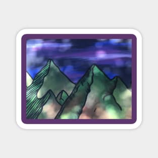 Majestic Mountains - Painting Magnet