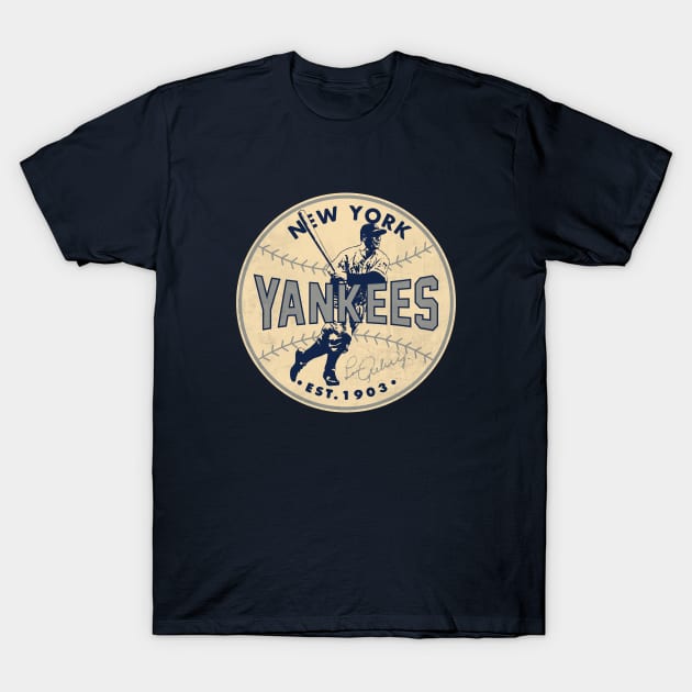 Lou Gehrig Yankees by © Buck Tee Originals - Yankees - T-Shirt