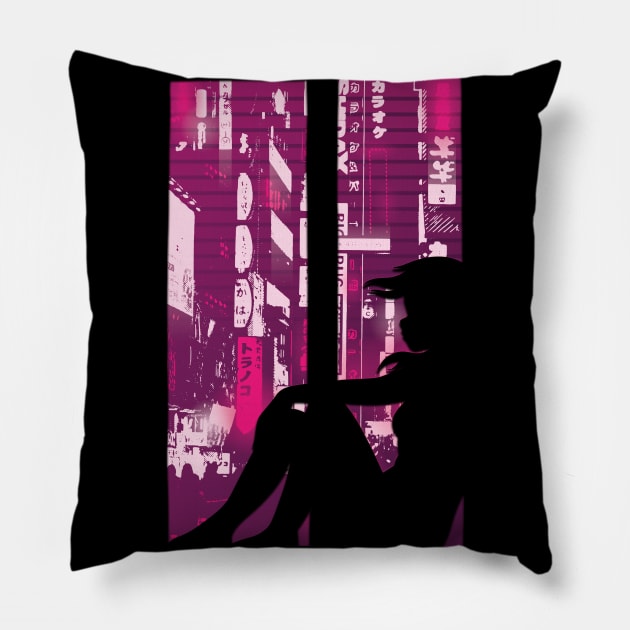 Cyberpunk 2077 Pillow by LR_Collections