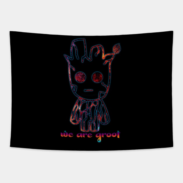 we are groot Tapestry by denpoolswag