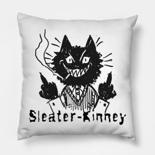 sleater and the bad cat Pillow