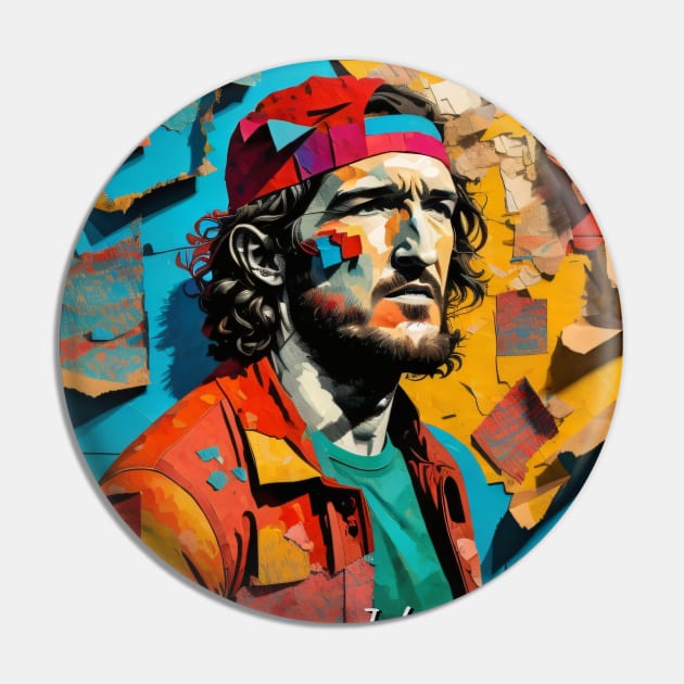 John Frusciante // Paper Art Pin by Otmr Draws