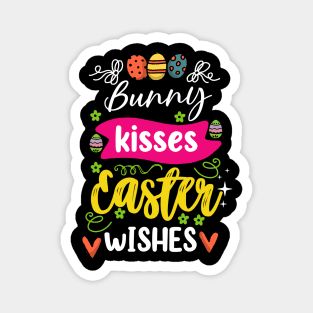 bunny kisses Easter Magnet