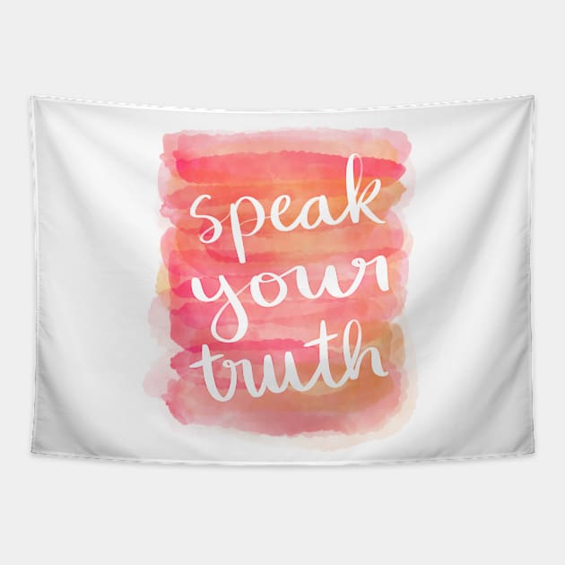 Speak Your Truth Tapestry by Strong with Purpose